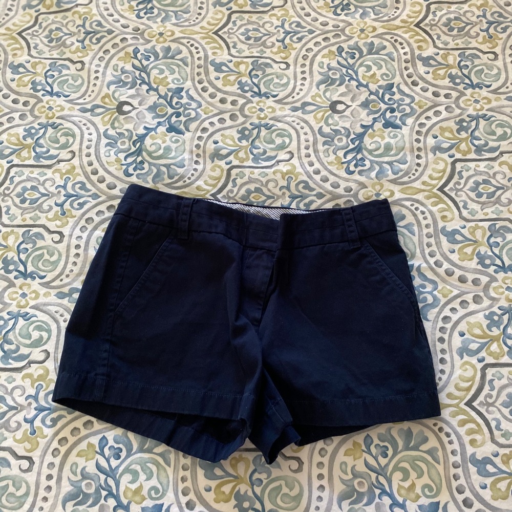 J.Crew Navy Stretch Chino Shorts